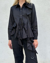 Load image into Gallery viewer, Asymmetric Frilled Shirt