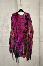 Load image into Gallery viewer, Drawstring Velvet Fringe Dress