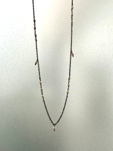 Hand-Beaded Rope Chain Necklace