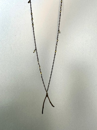Large Beaded Double Branch Necklace