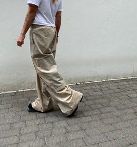 Wide Leg Shirt Detail Pants