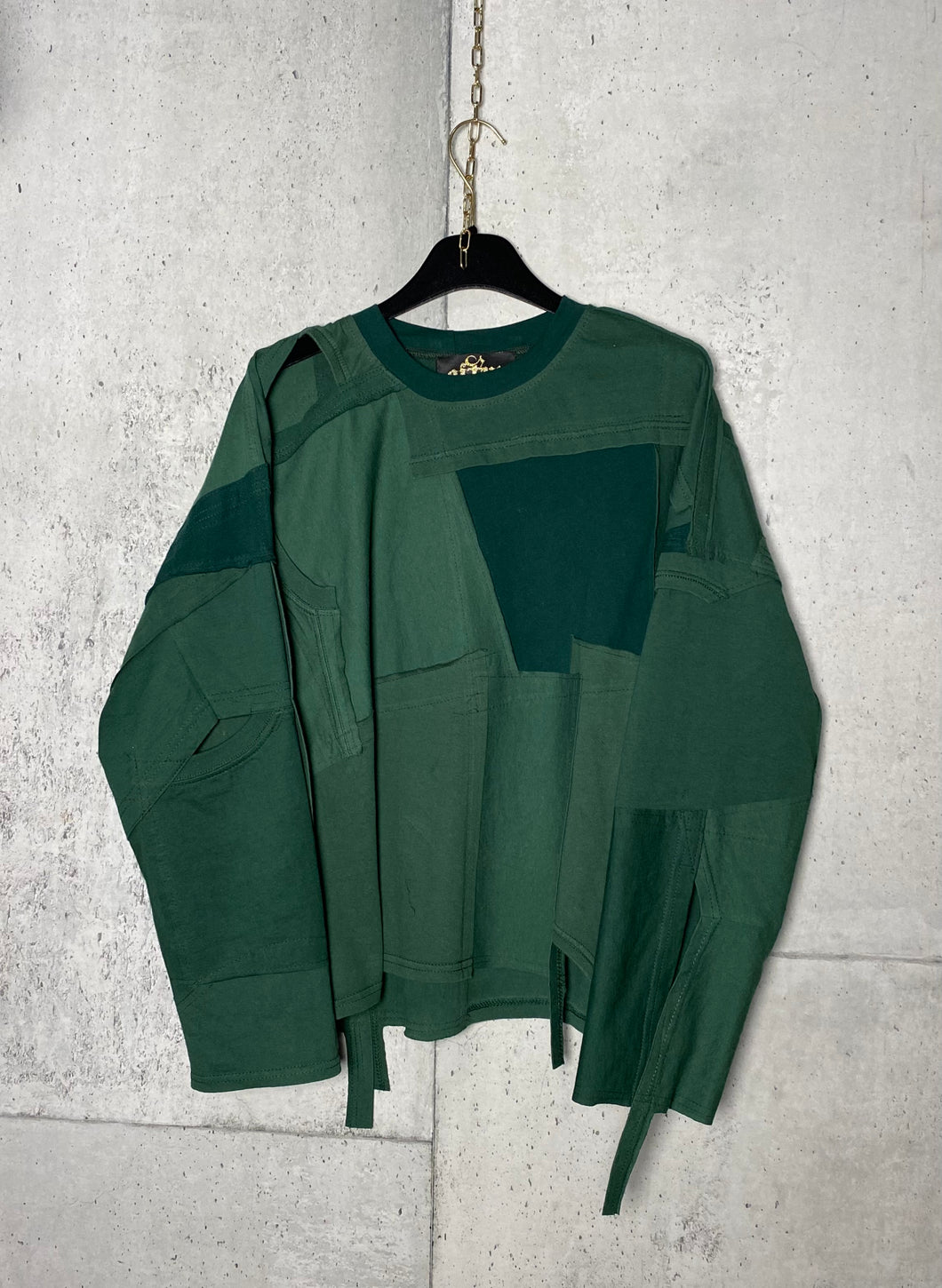 Patchwork Cutout Top