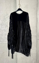 Load image into Gallery viewer, Drawstring Velvet Fringe Dress