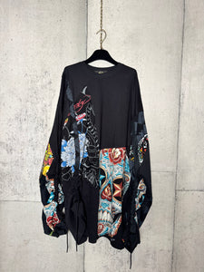Drawstring Tattoo Dress