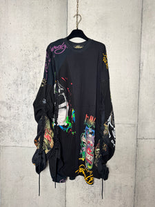 Drawstring Tattoo Dress
