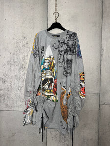 Drawstring Tattoo Dress