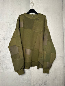 Asymmetrical Army Sweater