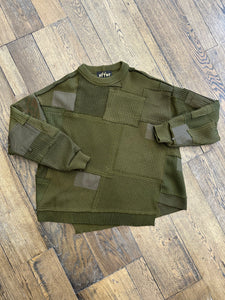 Asymmetrical Army Sweater
