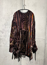Load image into Gallery viewer, Drawstring Velvet Fringe Dress