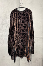 Load image into Gallery viewer, Drawstring Velvet Fringe Dress