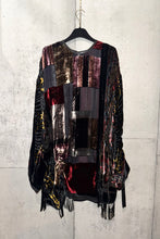 Load image into Gallery viewer, Drawstring Velvet Fringe Dress