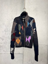 Load image into Gallery viewer, Argyle Zip Up Sweater
