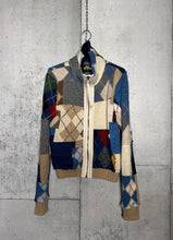 Load image into Gallery viewer, Argyle Zip Up Sweater
