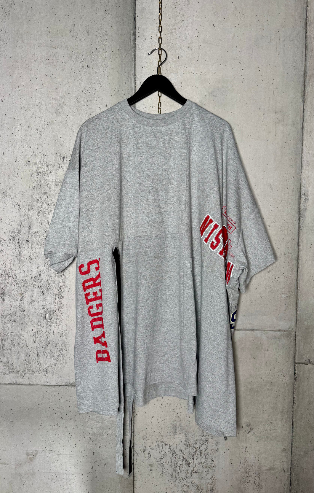 Mixed Print Oversized T-Shirt Dress