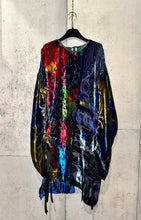 Load image into Gallery viewer, Drawstring Velvet Fringe Dress