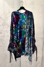 Load image into Gallery viewer, Drawstring Velvet Fringe Dress