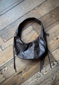 Leather Patchwork Shoulder Bag