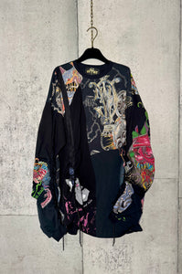 Drawstring Tattoo Dress