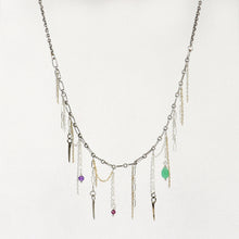 Load image into Gallery viewer, Beaded Chain &amp; Spike Tassel Necklace