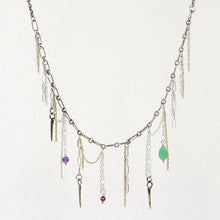 Load image into Gallery viewer, Beaded Chain &amp; Spike Tassel Necklace