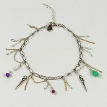 Load image into Gallery viewer, Beaded Chain &amp; Spike Tassel Bracelet