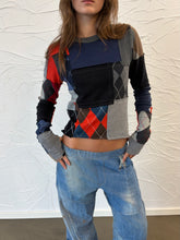 Load image into Gallery viewer, Fitted Argyle Sweater