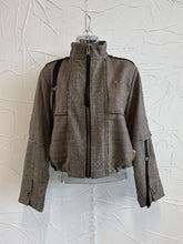 Load image into Gallery viewer, Zip Up Plaid Jacket