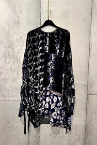 Drawstring Velvet Fringe Dress