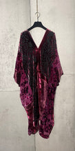 Load image into Gallery viewer, Velvet Fringe Dress