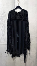 Load image into Gallery viewer, Drawstring Velvet Fringe Dress