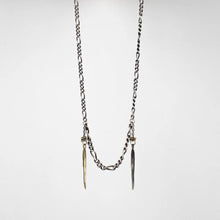 Load image into Gallery viewer, Asymmetrical Double Spike Necklace