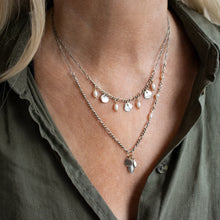 Load image into Gallery viewer, Rocks &amp; Pearls Silver Mixed-Chain Necklace
