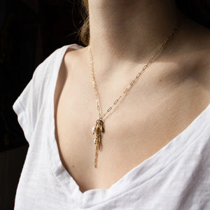 Drop-Chain & Pearl Necklace