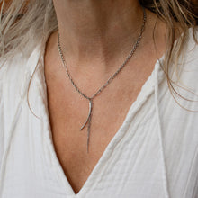 Load image into Gallery viewer, Arc Charm Tassel Necklace