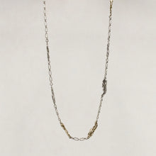 Load image into Gallery viewer, Mixed-Metal Seven Seaweed Silver Necklace