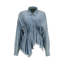 Load image into Gallery viewer, Chambray Pleated Shirt