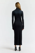 Load image into Gallery viewer, Verona Turtleneck Maxi Dress - Black Cast
