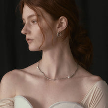 Load image into Gallery viewer, Arc &amp; Pearl Mixed Chain Necklace