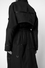 Load image into Gallery viewer, Tuxedo Wool Trench Coat