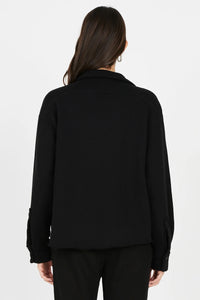 Brooklyn Buttondown - Jet Black