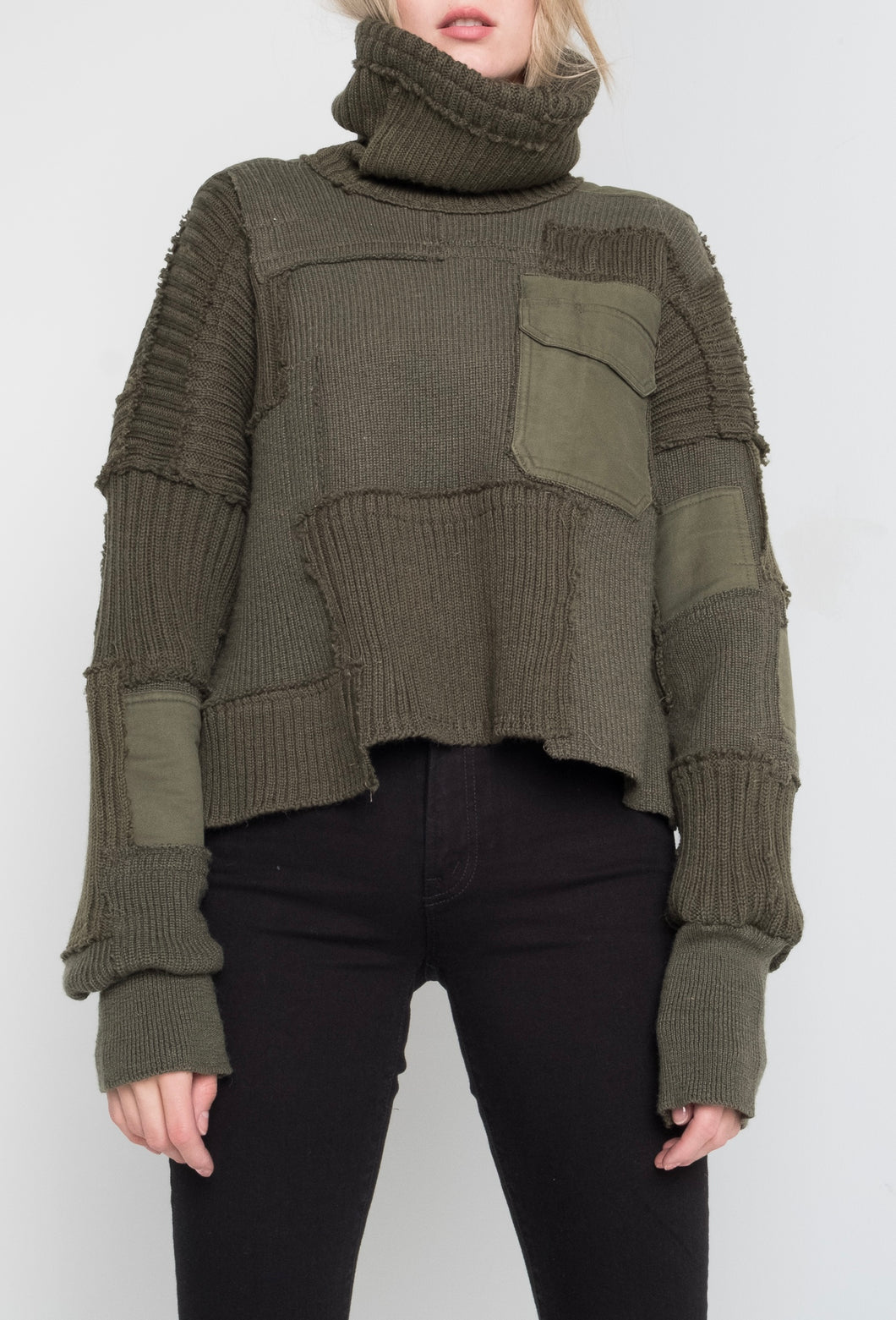 Army Turtleneck Sweater