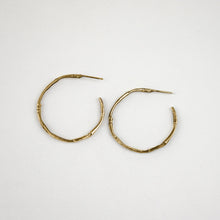 Load image into Gallery viewer, Large Branch Hoop Earrings