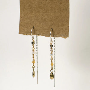 Seed Beaded Threader Earrings