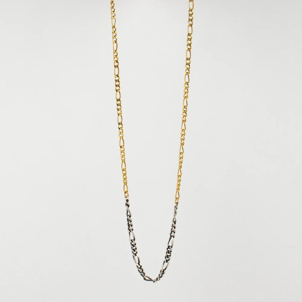 Mixed Figaro Chain Necklace