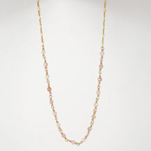 Load image into Gallery viewer, Hand Beaded Gold Figaro Necklace
