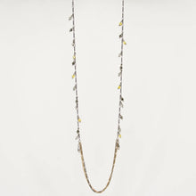 Load image into Gallery viewer, Tangled Gold &amp; Silver Chain Beaded Seed Necklace
