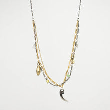 Load image into Gallery viewer, Beaded Seeds &amp; Owl Claw Tangled Charm Necklace