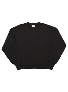 Brooklyn Oversized Crew Sweatshirt - Jet Black